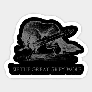 Sword The Great Gret Wolf Sticker